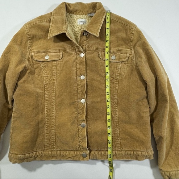 Sundance Catalog Cowgirl Ridge Corduroy Jacket Sherpa Lined Size XL Beige - Picture 7 of 7
